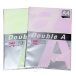 "DOUBLE A" 顏色咭紙 (A4.180gsm)-清貨